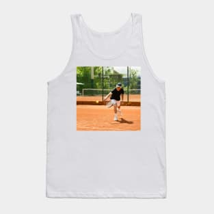 Active senior man playing tennis (F024/8848) Tank Top